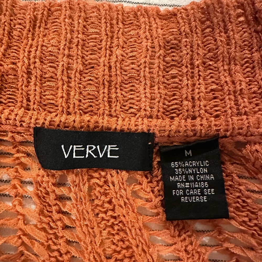 Verve Women's Knit Cardigan in Warm Orange